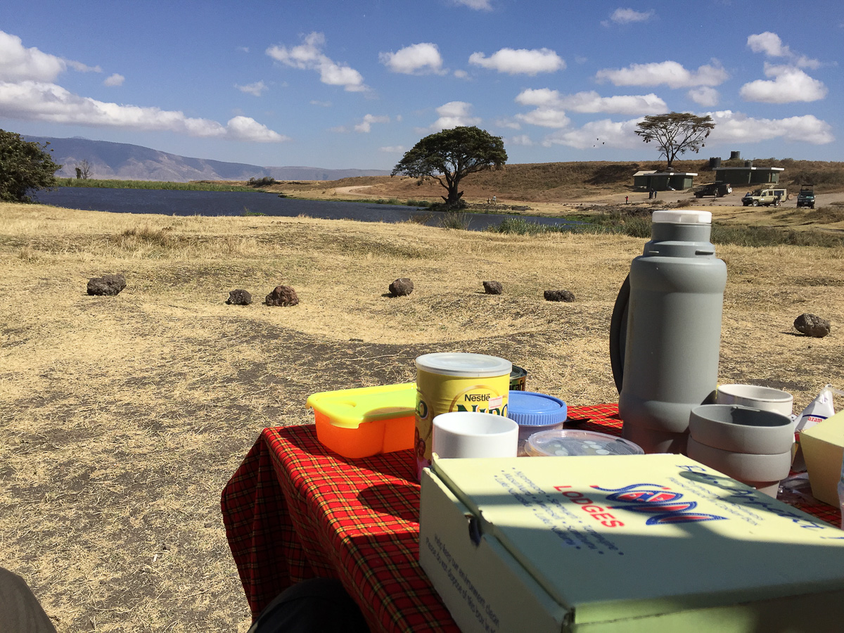 Lunch in the Ngorongor Crater