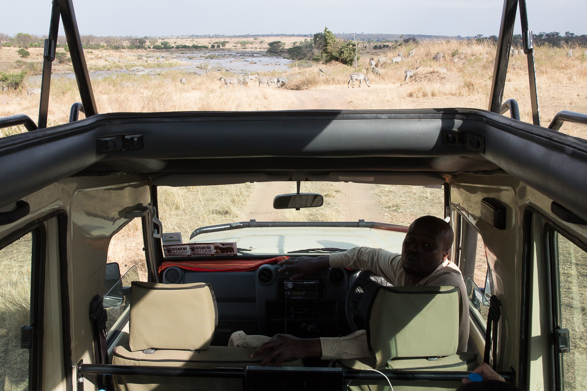 Driving along the Mara River